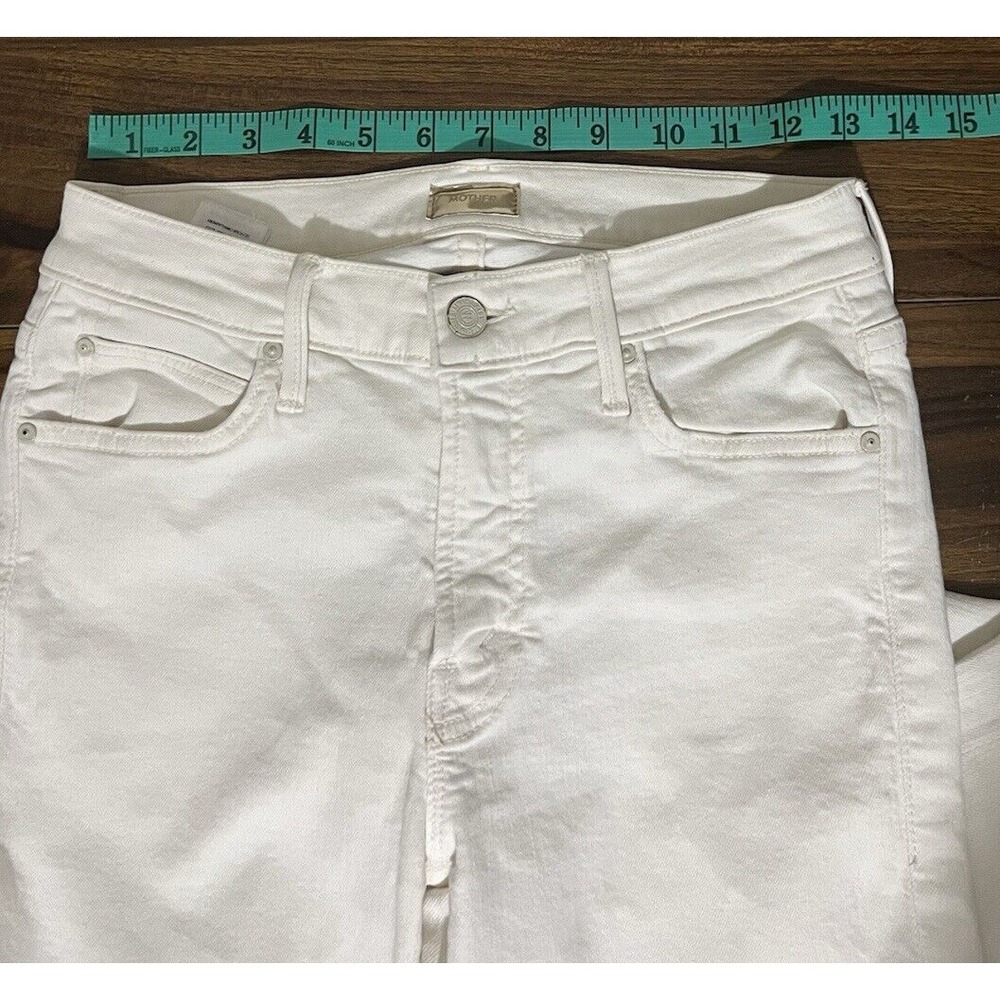 MOTHER White Ankle Crop Jeans - Picture 16 of 16